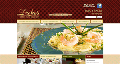 Desktop Screenshot of drakesfreshpasta.com